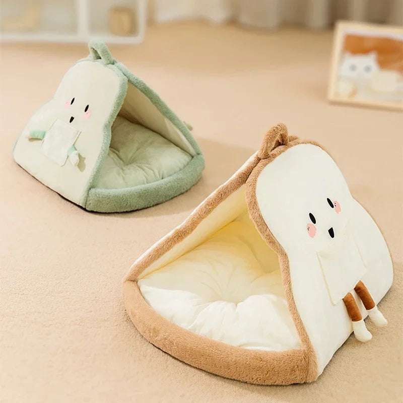 Warm Winter Cat Tent Bed