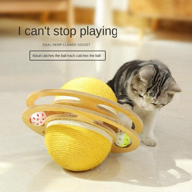 Sisal Rope Cat Scratcher Ball Toy